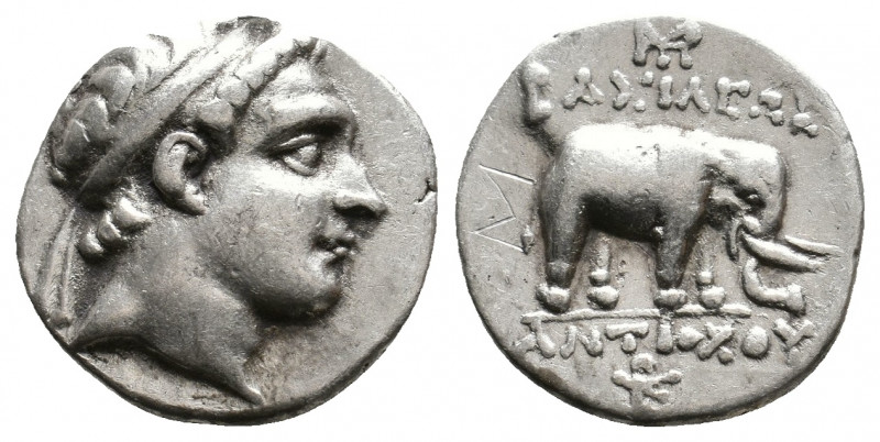 SELEUKID KINGDOM. Antiochos III 'the Great' (222-187 BC). AR Drachm. Uncertain m...