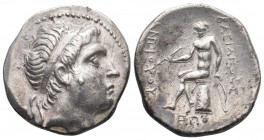 SELEUKID KINGDOM. Antiochos Hierax (Circa 242-227 BC.) AR Tetradrachm. Uncertain (EΠO) mint, probably in Phrygia.
Obv: Diademed head right.
Rev: ΒΑΣΙΛ...