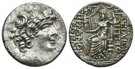 SELEUCIS & PIERIA. Antioch (47/6-14/3 BC). AR Tetradrachm. Posthumous Philip I Philadelphos type. Uncertain year.
Obv: Diademed head of Philip right.
...