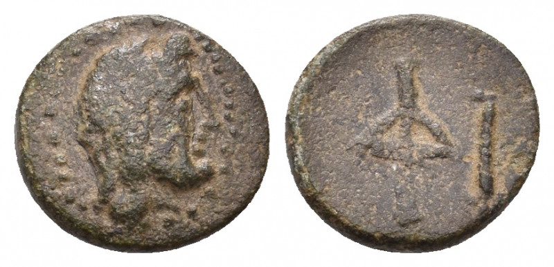 ASIA MINOR. Uncertain. (Circa 2nd century BC). Ae.
Obv: Laureate and bearded mal...