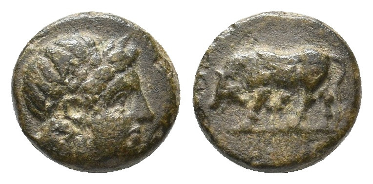 MYSIA. Gambrion. (4th century BC). Ae. 
Obv: Laureate head of Apollo to right. 
...