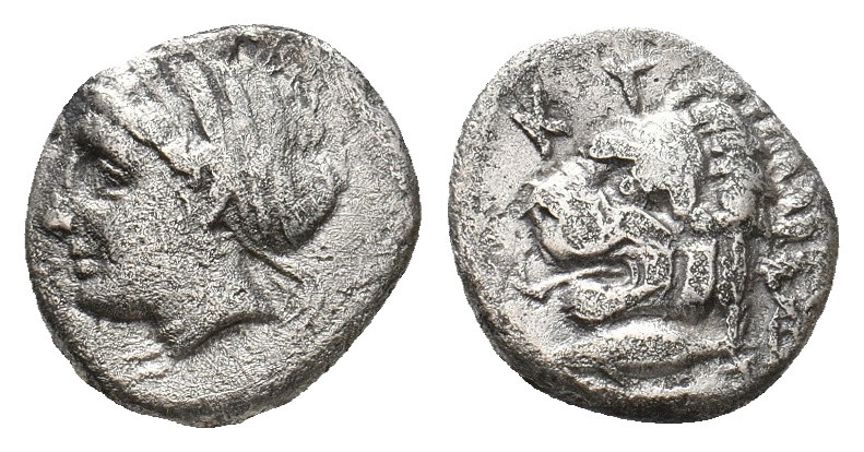 MYSIA. Kyzikos. (Circa 390-341/0 BC). AR Drachm.
Obv: [ΣΩTEIPA].
Head of Kore So...