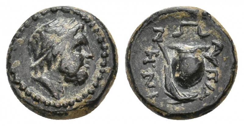 PHRYGIA. Apameia. (Circa 133-48 BC). Uncertain magistrate. Ae.
Obv: Laureate hea...