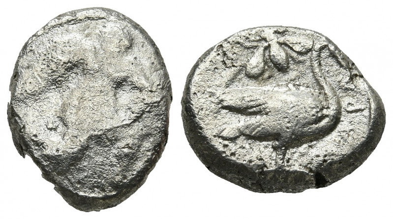 CILICIA. Mallos. (Circa 390-385 BC). AR Stater.
Obv: Beardless winged male deity...