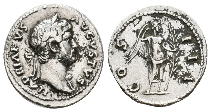 HADRIAN, 117-138 AD. AR, Denarius. Rome.
Obv: HADRIANVS AVGVSTVS.
Laureate bust ...