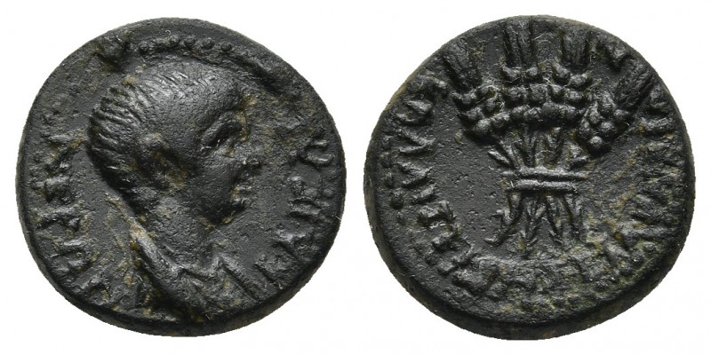 LYDIA, Blaundus. Nero 54-68 AD. AE. 
Obv: NEPΩN KAIΣAP.
Bare -headed and draped ...