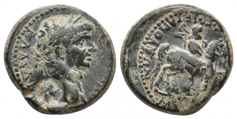 PHRYGIA, Hierapolis. Claudius, 41-54 AD. AE. 
Obv: ΚΛΑΥΔΙΟΣ.
Laureate head of Cl...