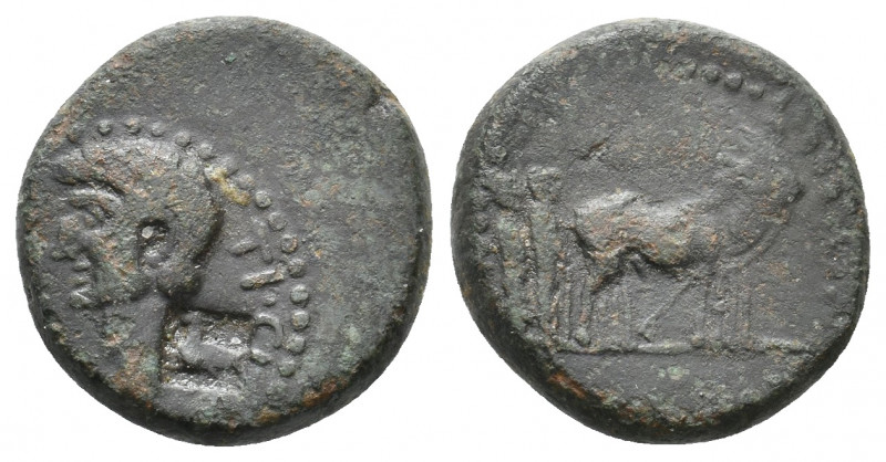 MACEDON, Philippi. Claudius, 41-54 AD. AE. 
Obv: TI […] 
Bare head of Claudius l...