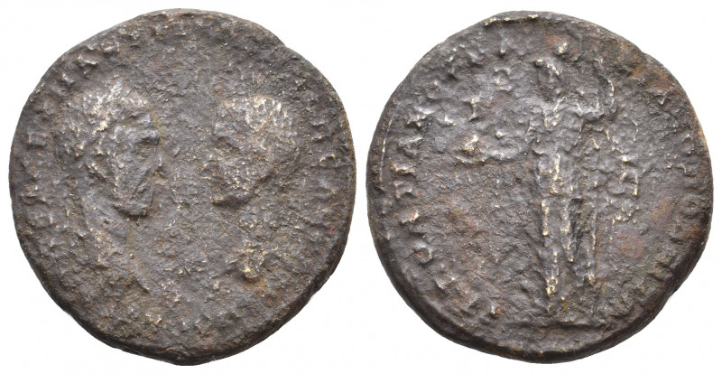 MOESIA INFERIOR, Marcianopolis. Macrinus, with Diadumenian, 217-218 AD. AE.
Obv:...