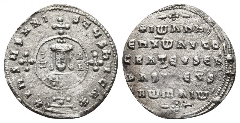 JOHN I TZIMISCES (969-976 AD). AR, Miliaresion. Constantinople.
Obv: + IҺSЧS XRI...