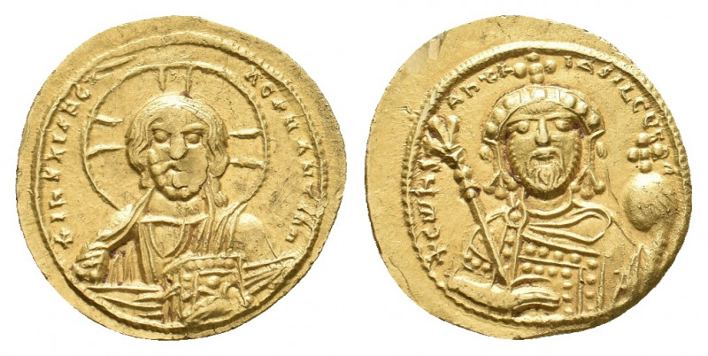 CONSTANTINE IX MONOMACHUS (1042-1055 AD). AV, Histamenon. Constantinople.
Obv: +...