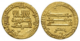 ISLAMIC. Abbasid Caliphate. Temp AL-MAHDI (775-785 AD / AH 158-169). AV, Dinar.
Obv: Arabic legend.
Rev: Arabic legend.
Album 214.
Condition: VF.
Weig...