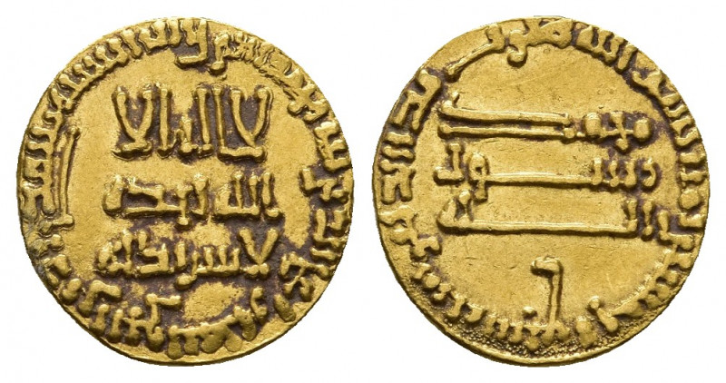 ISLAMIC. Abbasid Caliphate. Temp. AL-MAHDI (775-785 AD / AH 158-169). AV, Dinar....