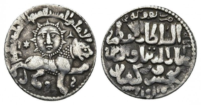 ISLAMIC. Seljuq of Rum. KAYKHUSRAW II (1236-1245 AD / 634-644 AH)
Obv: Lion and ...