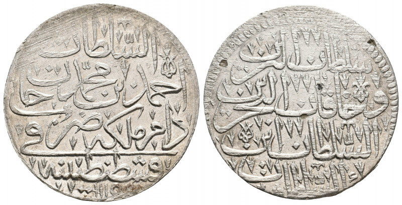 ISLAMIC, Ottoman Empire. AHMED III (1703-1730 AD). AR, Zolota. Constantinople.
O...