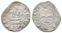 CRUSADERS, Principality of Achaea. Philippe de Savoy. (1301-1307 AD). BI, Denier.
Obv: Cross pattée.
Rev: Châtel tournaments.
CCS 20
Condition: VF.
We...