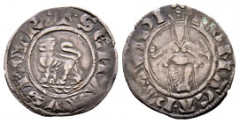 Senato Romano 1297-1303
1/2 Grosso , Roma, AG 3.33 g.
Ref : MIR 137/1 (R2)
TTB. Rare