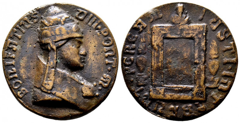 Bonifacio VIII 1294-1303
Medaglia, 1300, Primo Giubileo, Riconio, AE 37.99 g. 4...