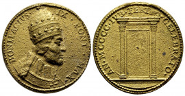 Bonifacio VIII 1294-1303
Medaglia, 1300, Primo Giubileo, AE 37.99 g. 44 mm
TTB. Fusione postuma