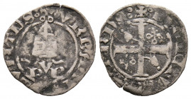 Urbano V 1362-1370
Quarto di Grosso (sesino), Avignon, AG 1.42 g.
Ref : MIR 217 (R)
TB-TTB