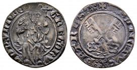 Gregorio XI 1370-1378
Grosso da 24 denari, Avignon, AG 2.46 g.
Ref : MIR 228 (R2)
presque Superbe. Rare
