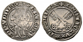 Gregorio XI 1370-1378
Grosso da 24 denari, Avignon, AG 2.72 g.
Ref : MIR 228 (R2)
TTB-SUP. Rare