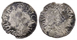 Paolo II 1464-1471
Quattrino, Foligno, Mi 0.9 g.
Ref : MIR 442 (R)
TB