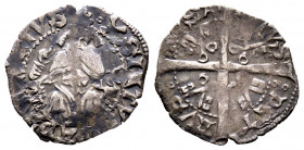 Sisto IV 1471-1484
Dozzeno ou Douzain, Avignon, AG 1.29 g.
Ref : MIR 466 (R2), Munt 48, Berm 487
TB-TTB. Rare