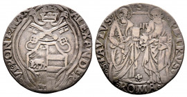 Alessandro VI 1492-1503
Grosso, Roma, AG 2.72 g.
Ref : MIR 522/1
TTB
