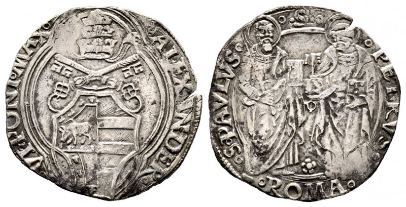 Alessandro VI 1492-1503
Grosso, Roma, AG 3 g.
Ref : MIR 522/1
TTB