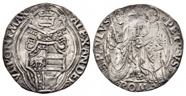 Alessandro VI 1492-1503
Grosso, Roma, AG 2.8 g.
Ref : MIR 522/1
TTB