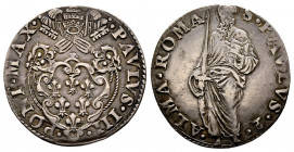 Paolo III 1534-1549
Paolo o Giulio, Roma, AG 3.00 g.
Ref : MIR 882/1
TTB+