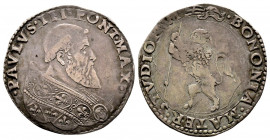 Paolo III 1534-1549
Bianco, Bologna, AG 5.33 g.
Ref : MIR 905var
TTB Inédit