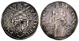 Paolo III 1534-1549
Paolo o Giulio, Macerata, AG 3.10 g.
Ref : MIR 932/1
TTB+