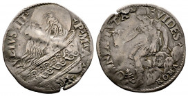 Giulio III 1550-1555
Giulio, Roma, AG 3.09 g.
Ref : MIR 979/3 (R)
TB Très Rare