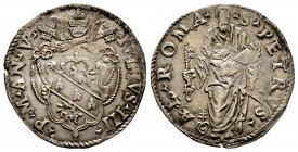 Giulio III 1550-1555
Giulio, Roma, AG 3.10 g.
Ref : MIR 985/2
TTB. Rare