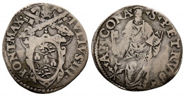Giulio III 1550-1555
Giulio, Ancona, AG 2.76 g.
Ref : MIR 993/5 
TTB