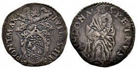 Giulio III 1550-1555
Giulio, Ancona, AG 3 g.
Ref : MIR 994/1 (R3)
TB-TTB. Très Rare