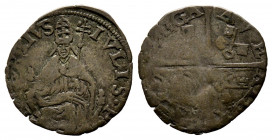 Giulio III 1550-1555
Mezzo Grosso (Pieron) , Avignon, AG 0.92 g.
Ref : MIR 996/1 (R2), Munt 61, Ber 1028
TB-TTB. Très Rare