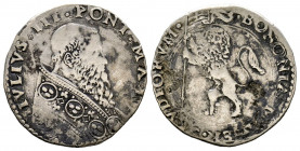 Giulio III 1550-1555
Bianco, Bologna, AG 4.74 g.
Ref : MIR 1000/1 (R)
TB-TTB. Rare