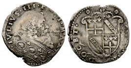 Giulio III 1550-1555
Due Terzi di Paolo, Bologna, AG 3.26 g.
Ref : MIR 1001/1 (R2)
TB Rare