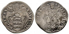 Paolo IV 1555-1559
Testone, Roma, AG 9.24 g.
Ref : MIR 1023/1
TTB
