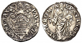 Paolo IV 1555-1559
Giulio, Roma, AG 3.11 g.
Ref : MIR 1026/6
presque Superbe