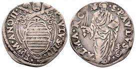 Paolo IV 1555-1559
Giulio, Roma, AG 2.96 g.
Ref : MIR 1026/2
presque TTB