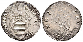 Paolo IV 1555-1559
Giulio, Ancona, AG 3.24 g.
Ref : MIR 1034
presque Superbe