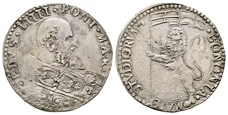 Pio V 1566-1572
Bianco, Bologna, AG 4.92 g.
Ref : MIR 1105, Munt. 49, Berm. 1116...