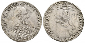 Pio V 1566-1572
Bianco, Bologna, AG 4.92 g.
Ref : MIR 1105, Munt. 49, Berm. 1116, CNI 10/20
TTB-SUP