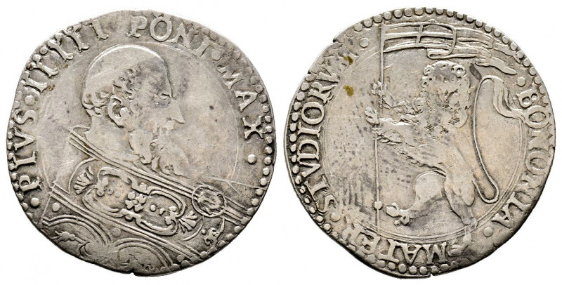 Pio V 1566-1572
Bianco, Bologna, AG 4.78 g.
Ref : MIR 1105, Munt. 49, Berm. 1116...