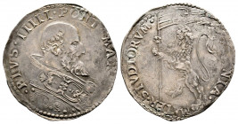 Pio V 1566-1572
Bianco, Bologna, AG 4.72 g.
Ref : MIR 1105, Munt. 49, Berm. 1116, CNI 10/20
TTB-SUP