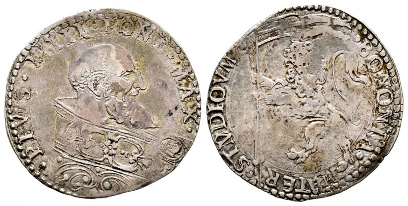 Pio V 1566-1572
Bianco, Bologna, AG 4.78 g.
Ref : MIR 1105, Munt. 49, Berm. 1116...